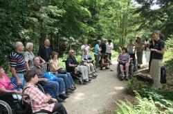Unter anderem wurden die Besucherwege im Nationalparkzentrum Lusen barrierearm umgestaltet, sodass auch Gäste im Rollstuhl z.B. das Pflanzenfreigelände erleben dürfen und an Führungen teilnehmen können